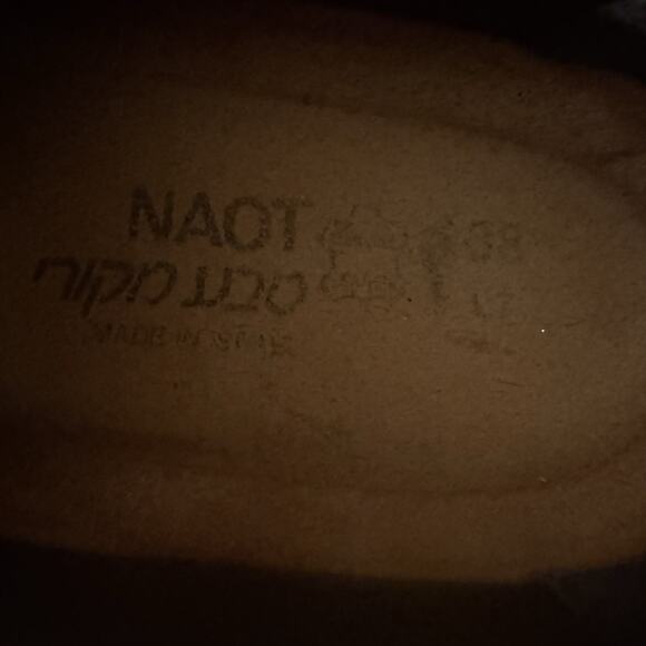 Naot Celesta Loafer Womens Shoe 7 7.5 EU 38 Black Leather Cork Insole Comfort - Picture 13 of 14